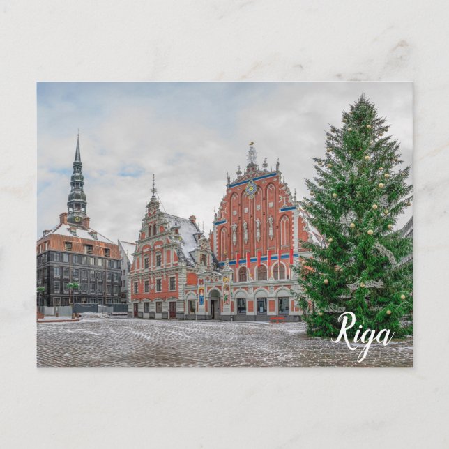 Christmas in Riga Latvia Postcard (Front)
