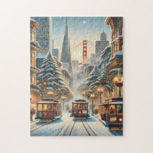 Christmas in San Francisco – Golden Gate Jigsaw Puzzle