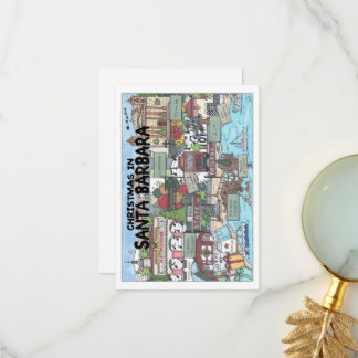 Christmas in Santa Barbara Thank You Card