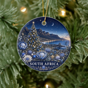 Christmas in South Africa Scenic Keepsake Ceramic Ornament
