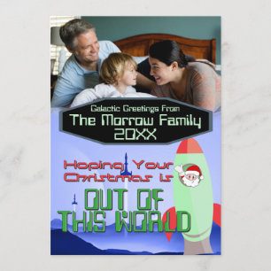 Christmas In Space Photo Card