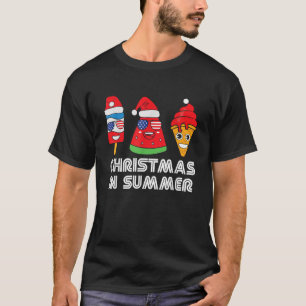 Christmas in Summer Santa Claus Party Beach Summer T-Shirt
