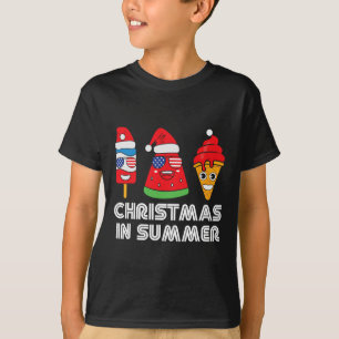 Christmas in Summer Santa Claus Party Beach Summer T-Shirt