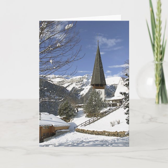 Christmas In Switzerland Holiday Card (Front)