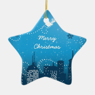 Christmas in the city custom ornament