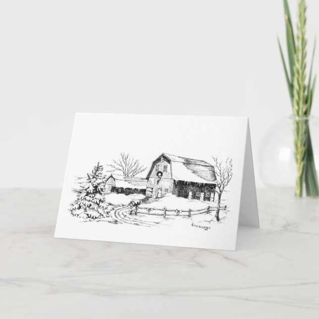 Christmas in the Country Holiday Card (Front)
