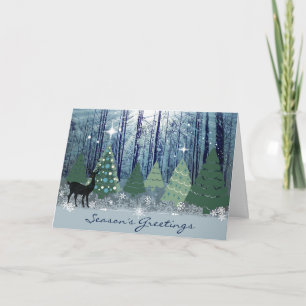 Christmas in the Forest Season's Greeting Card