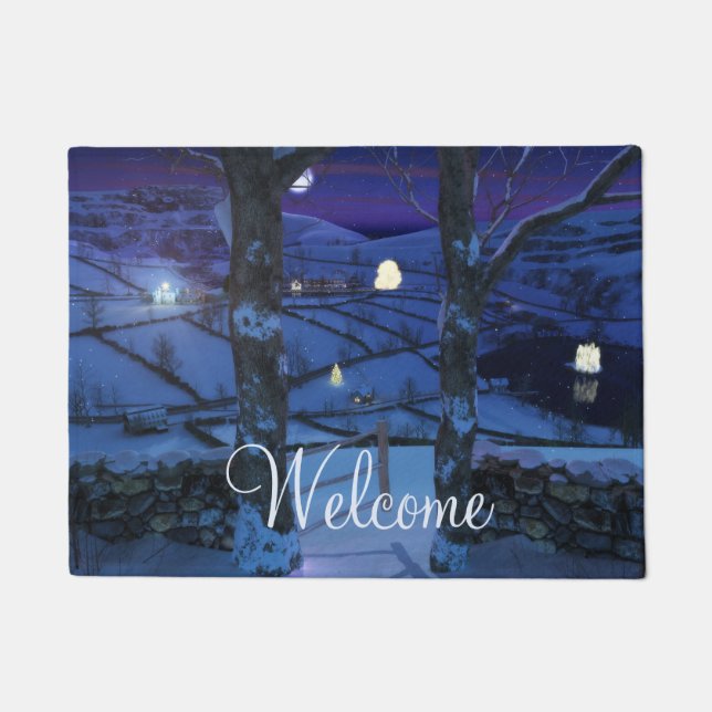 Christmas in the Glen Doormat (Front)