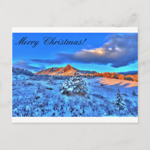 Christmas In The Mountains Holiday Postcard