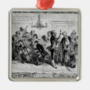 Christmas in the Servant's Hall Metal Ornament