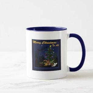 Christmas in the southwest lit up cactus mug