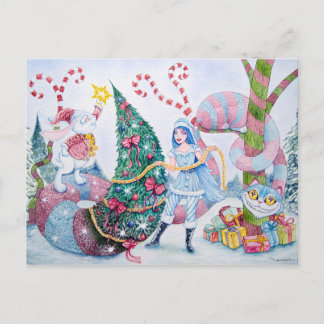 "Christmas in Wonderland" Postcard