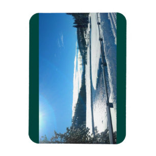 Christmas in Yellowstone Photo Magnet