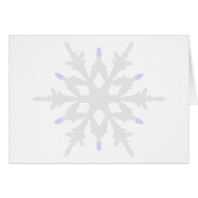 Christmas Indigo Ornament Snowflake (Front Horizontal)