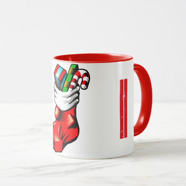 Christmas Initial Mug (Front Right)