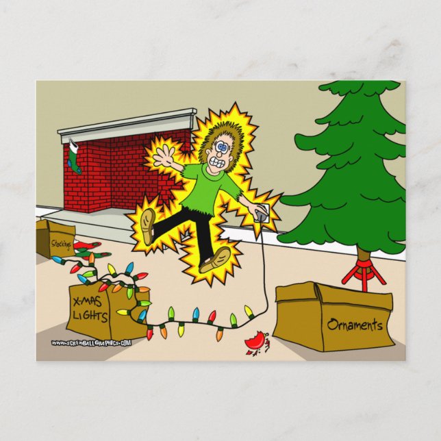 Christmas Injuries Postcard (Front)
