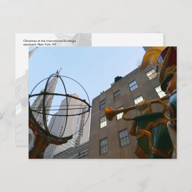 Christmas - International Building's courtyard -  Postcard (Front/Back)