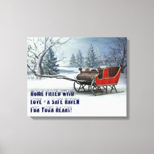 CHRISTMAS INVITATION  CANVAS PRINT