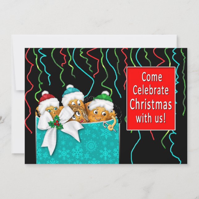 CHRISTMAS INVITATION - POTATO FAMILY COLLECTION (Front)