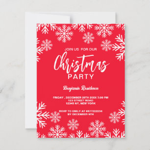Christmas Invite Party card
