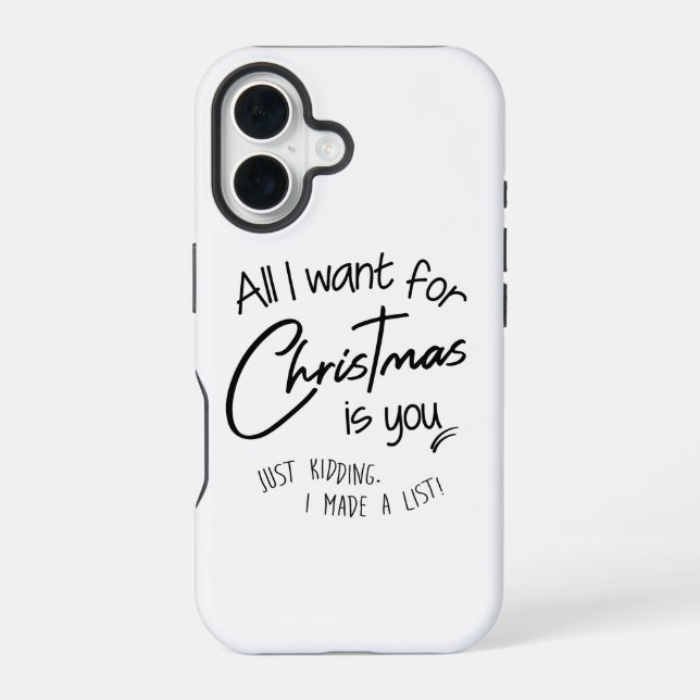 Christmas iPhone 16 Case (Back)