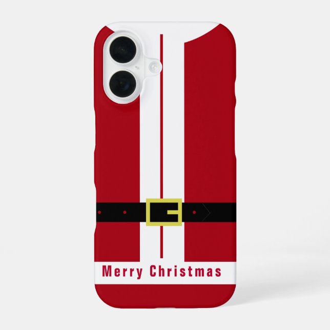 Christmas iPhone Case with Funny Santa Gift (Back)