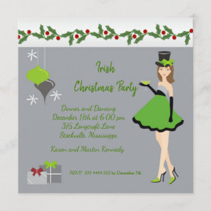 Christmas Irish Party Invitation