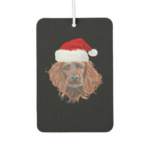 Christmas Irish Setter Classic T-Shirt Air Freshener