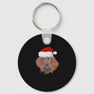 Christmas Irish Setter Classic T-Shirt Keychain