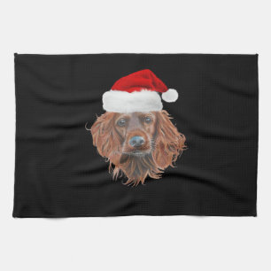 Christmas Irish Setter Classic T-Shirt Kitchen Towel