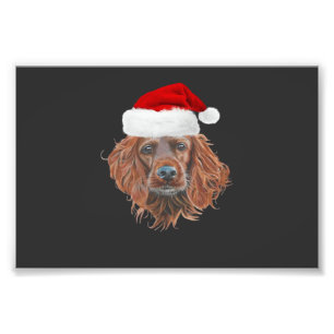 Christmas Irish Setter Classic T-Shirt Photo Print