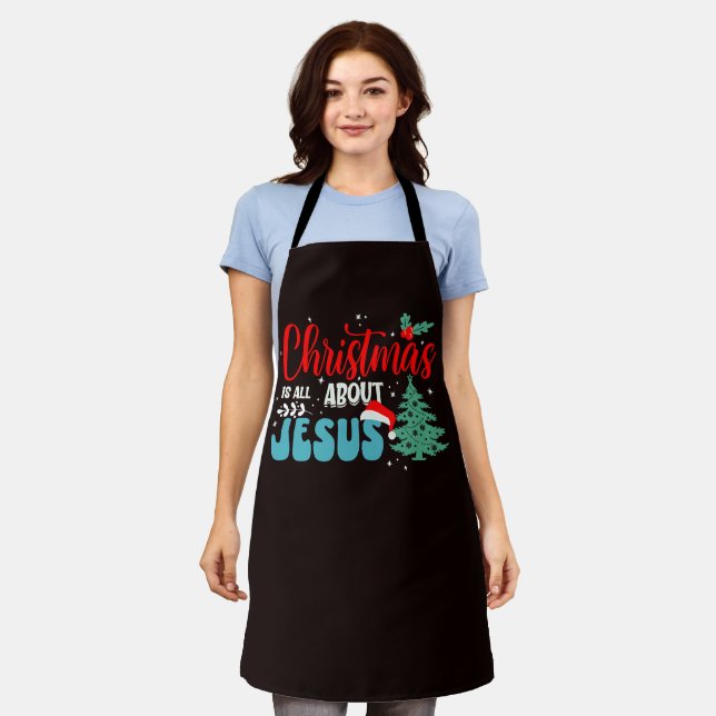 Christmas Is All About Jesus-43687 Apron (Worn)