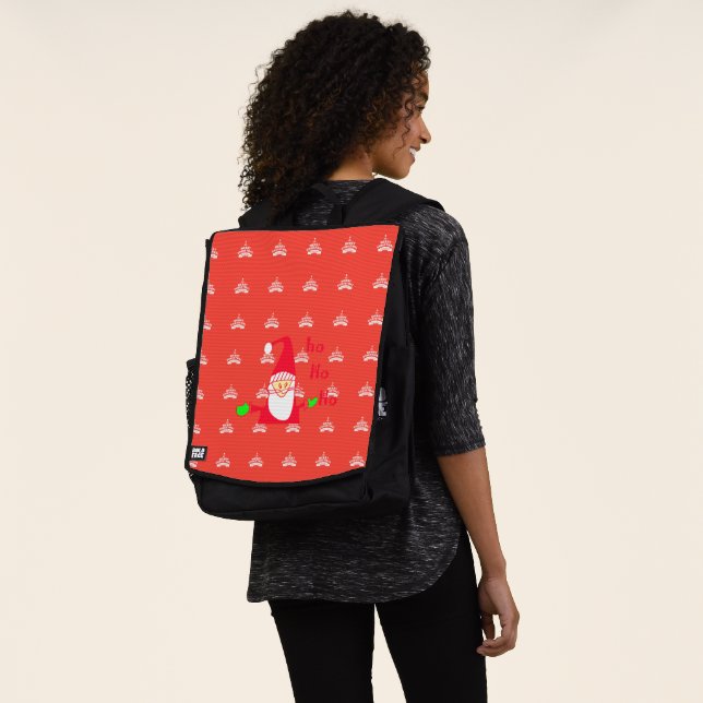 Christmas is Back Lets Celebrate HoHoHo! Backpack (Worn)