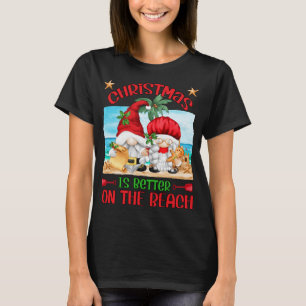 Christmas Is Better On The Beach With Funny Santa T-Shirt