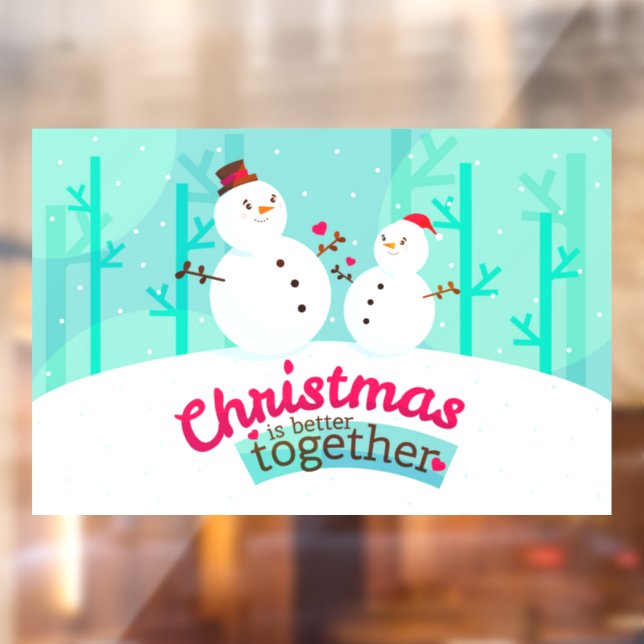 Christmas is better together Snowmen Window Cling (Sheet 2)