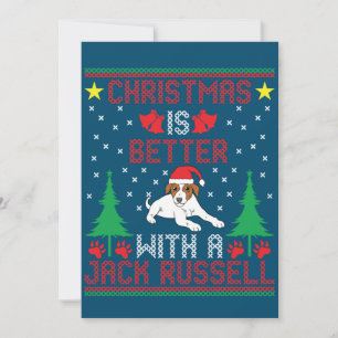 Christmas Is Better With A Jack Russell Terrier Ug Invitation