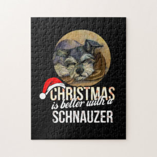 Christmas Is Better With A Schnauzer Jigsaw Puzzle