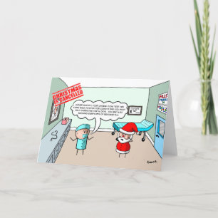 Christmas is Cancelled - Santa Fails Lateral Flow  Holiday Card