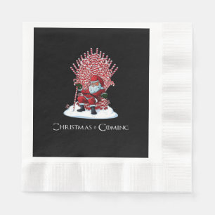 Christmas is coming napkin