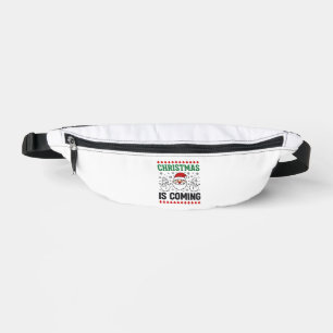 Christmas Is Coming Santa Snowman Design Fanny Pack