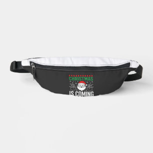 Christmas Is Coming Santa Snowman Fanny Pack