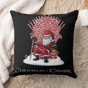 Christmas is coming throw pillow