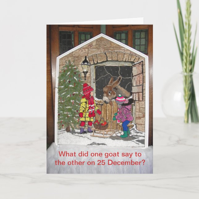 Christmas is for the kids holiday card (Front)
