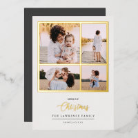 Christmas is Gold | Mint Modern 4 photo holidays