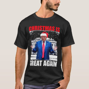 Christmas Is Great Again Xmas Pjs Funny Christmas T-Shirt