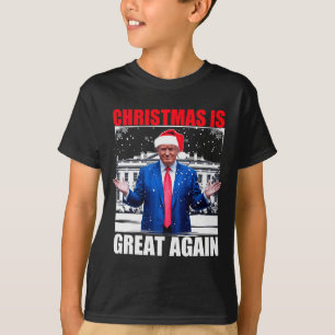 Christmas Is Great Again Xmas Pjs Funny Christmas T-Shirt