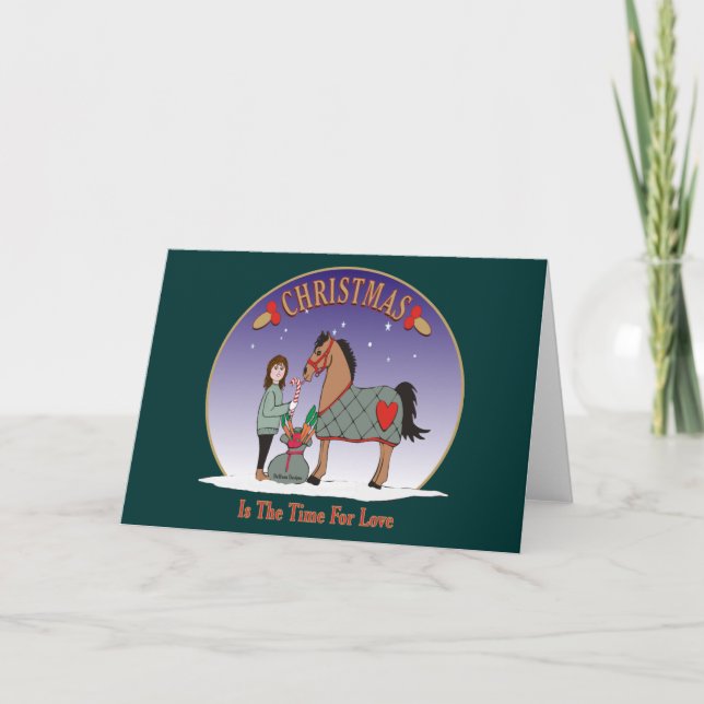 Christmas Is The Time For Love Holiday Card (Front)