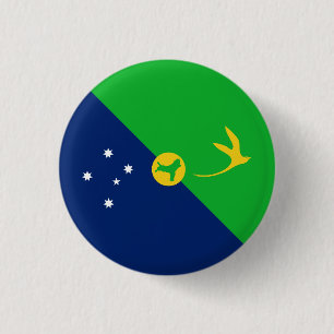 Christmas Island Flag 1 Inch Round Button