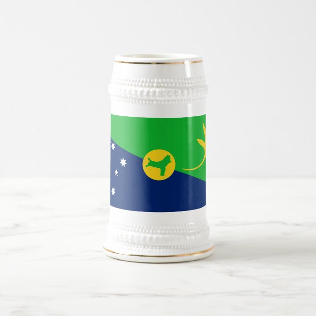 Christmas Island Flag Beer Stein (Center)
