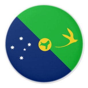 Christmas Island Flag Ceramic Knob